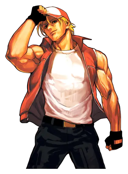 Muscular Fighter in a Red Vest