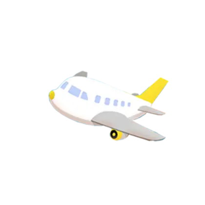 Cartoon Airplane Design for Travel Themes