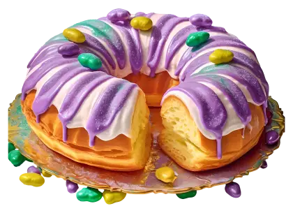 Decorated Cake with Colorful Icing
