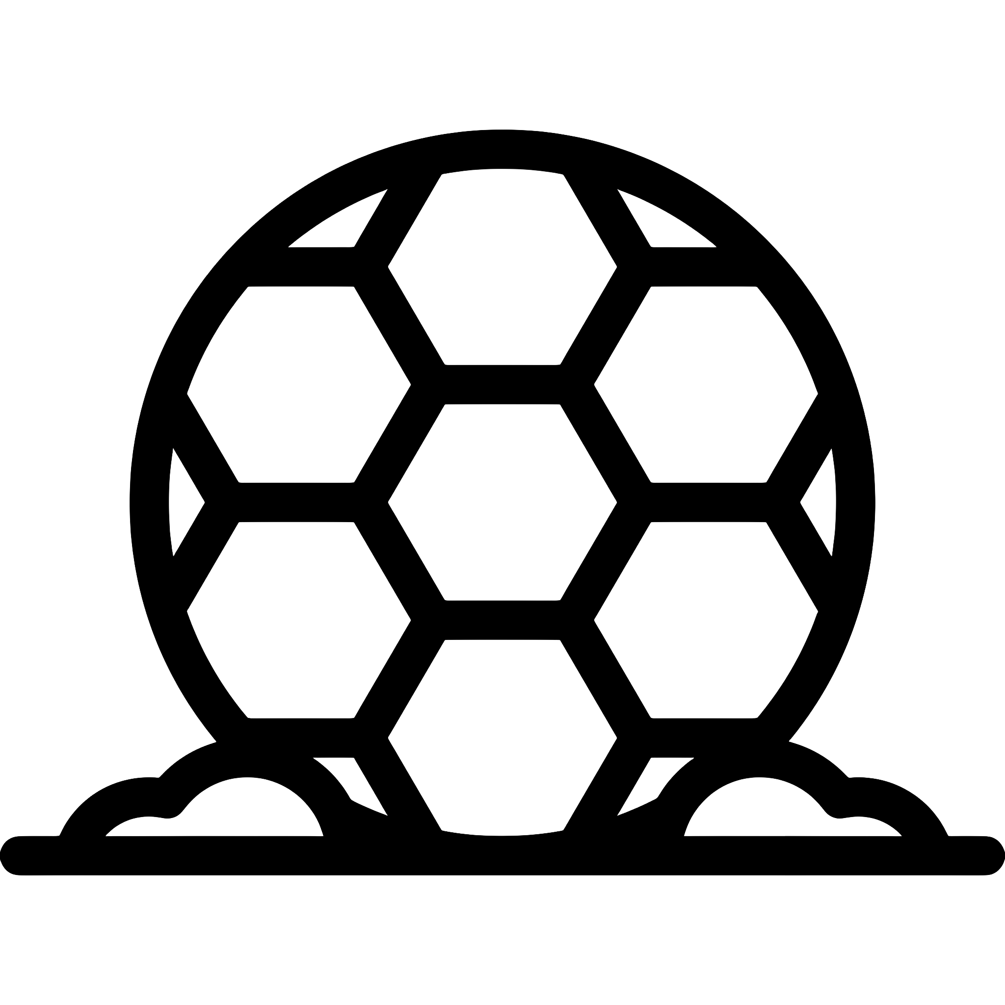 Soccer ball outline