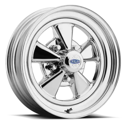 Polished Chrome Vehicle Wheel with Shiny Finish