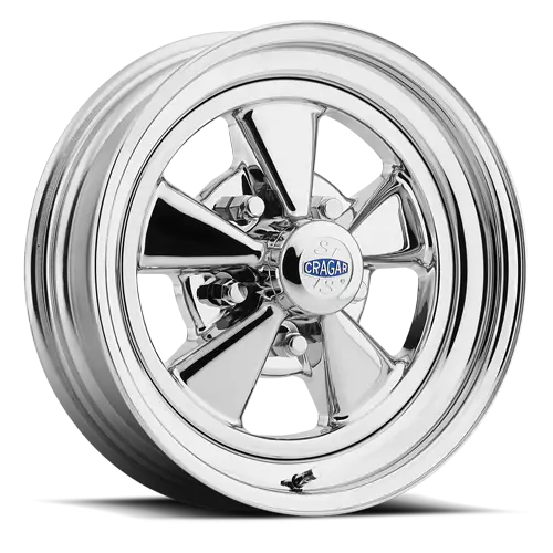Polished Chrome Vehicle Wheel with Shiny Finish