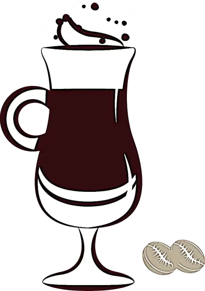 Coffee Cup with Beans