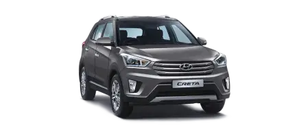 Grey SUV Front View of Modern Vehicle