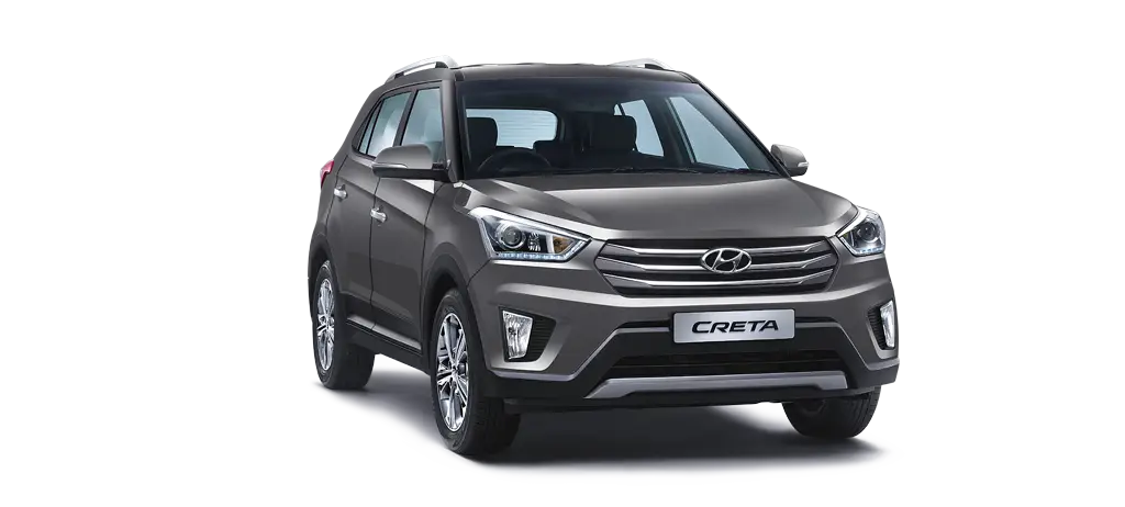 Grey SUV Front View of Modern Vehicle
