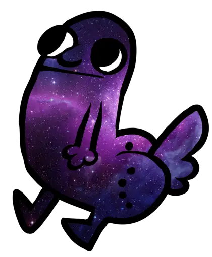 Whimsical Galaxy Character Illustration