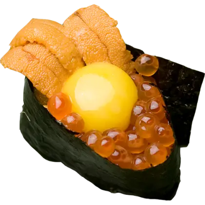 Japanese Sushi with Sea Urchin and Egg