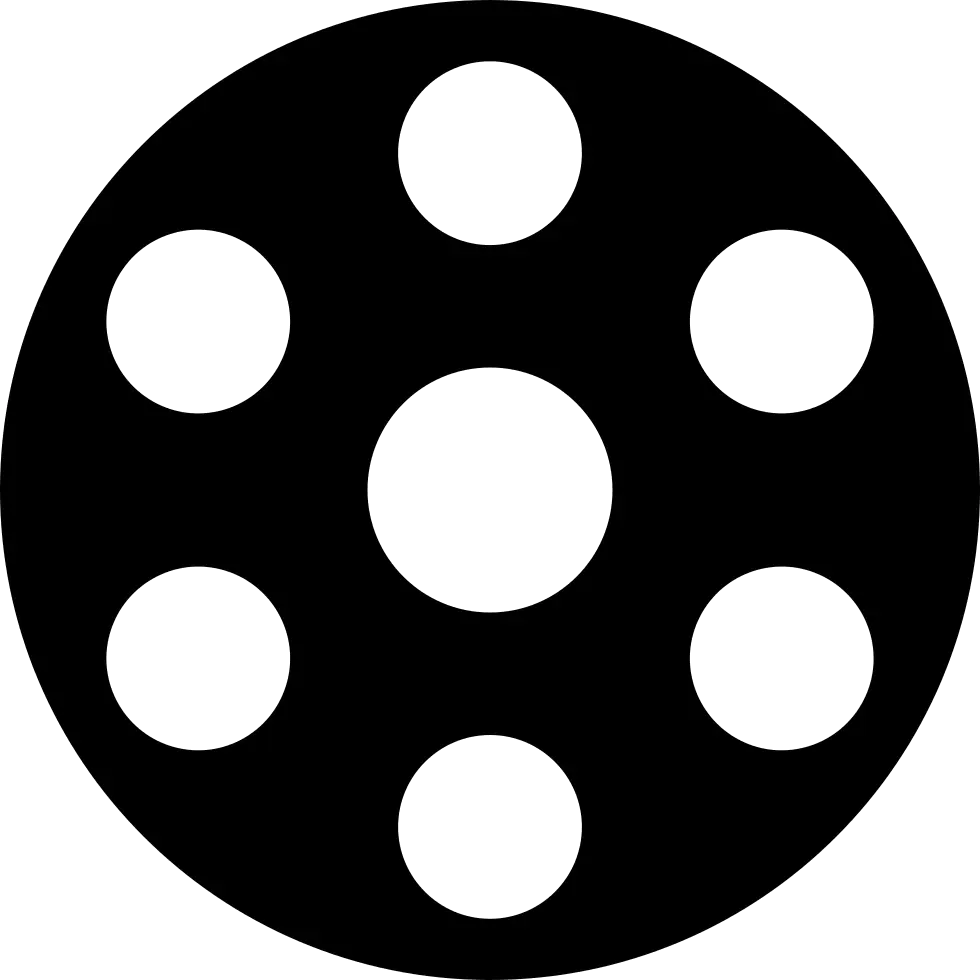 Black Circle with Multiple Holes