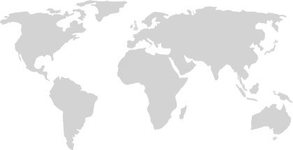 World Map with Minimalist Gray Design