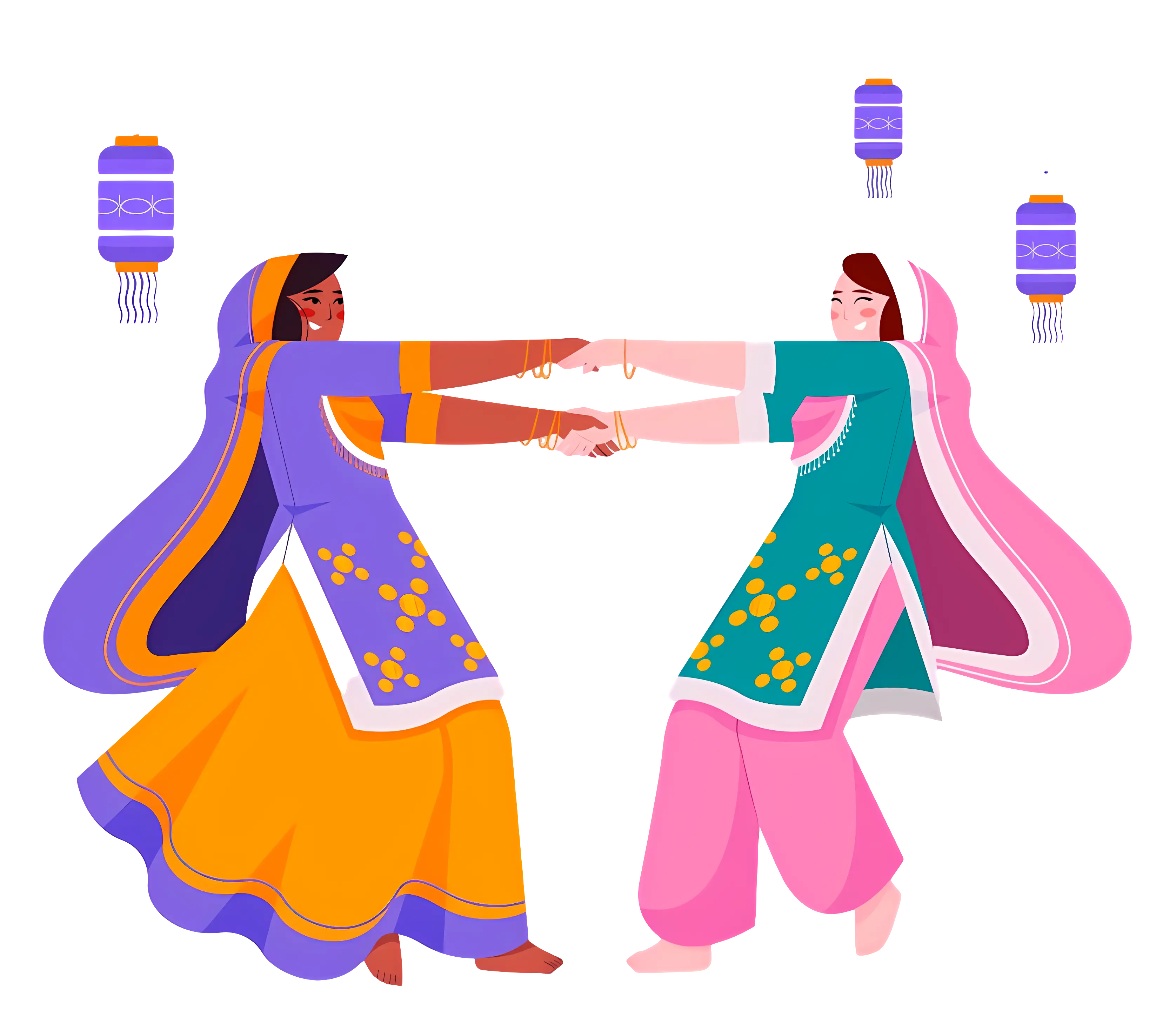 Traditional Dancing Women