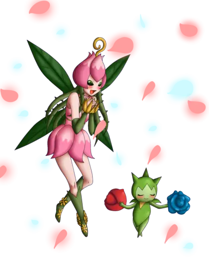 Fantasy Fairy and Flower Creature