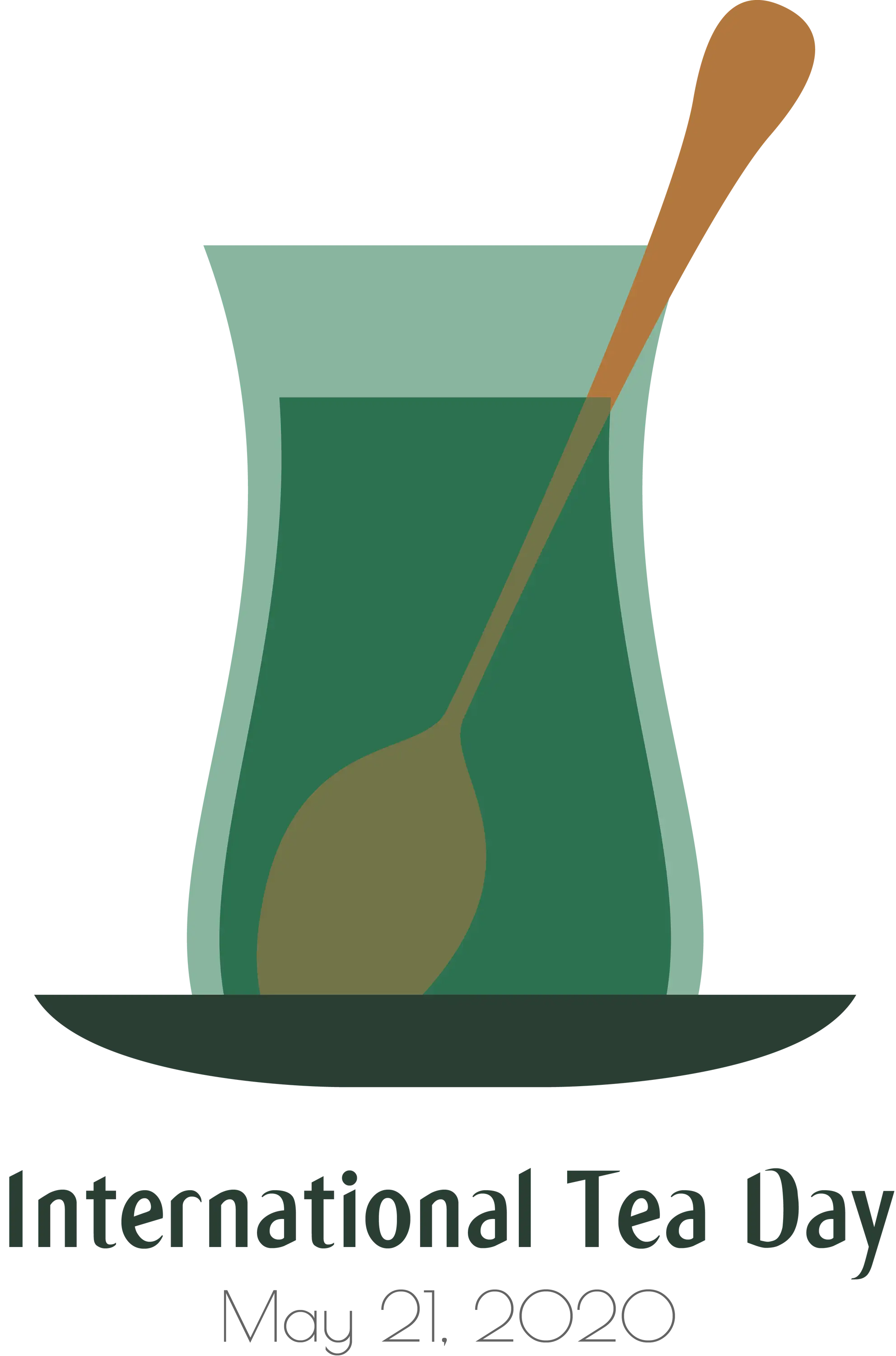 Turkish Tea Glass Illustration for International Tea Day