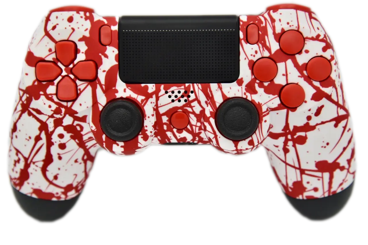 Red and White Game Controller