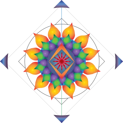 Colorful Mandala Icon Design