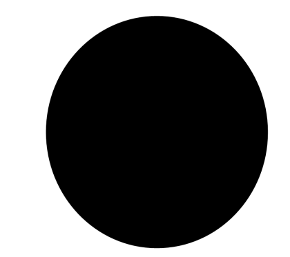 Perfect Black Solid Circle Design