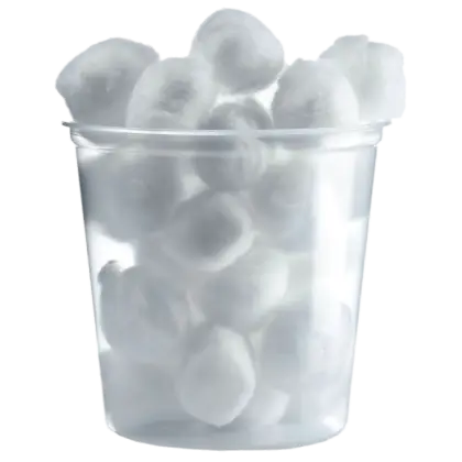 Container of Cotton Balls