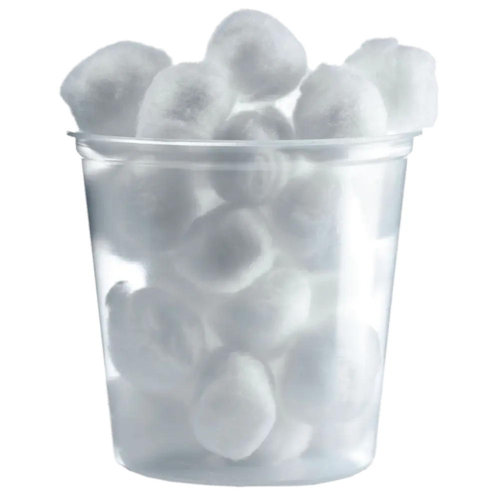 Container of Cotton Balls