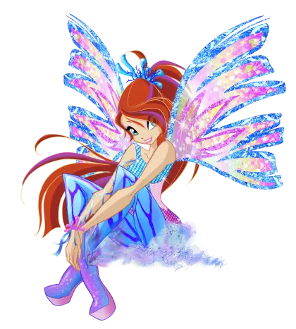 Fantasy Fairy Character with Sparkling Wings