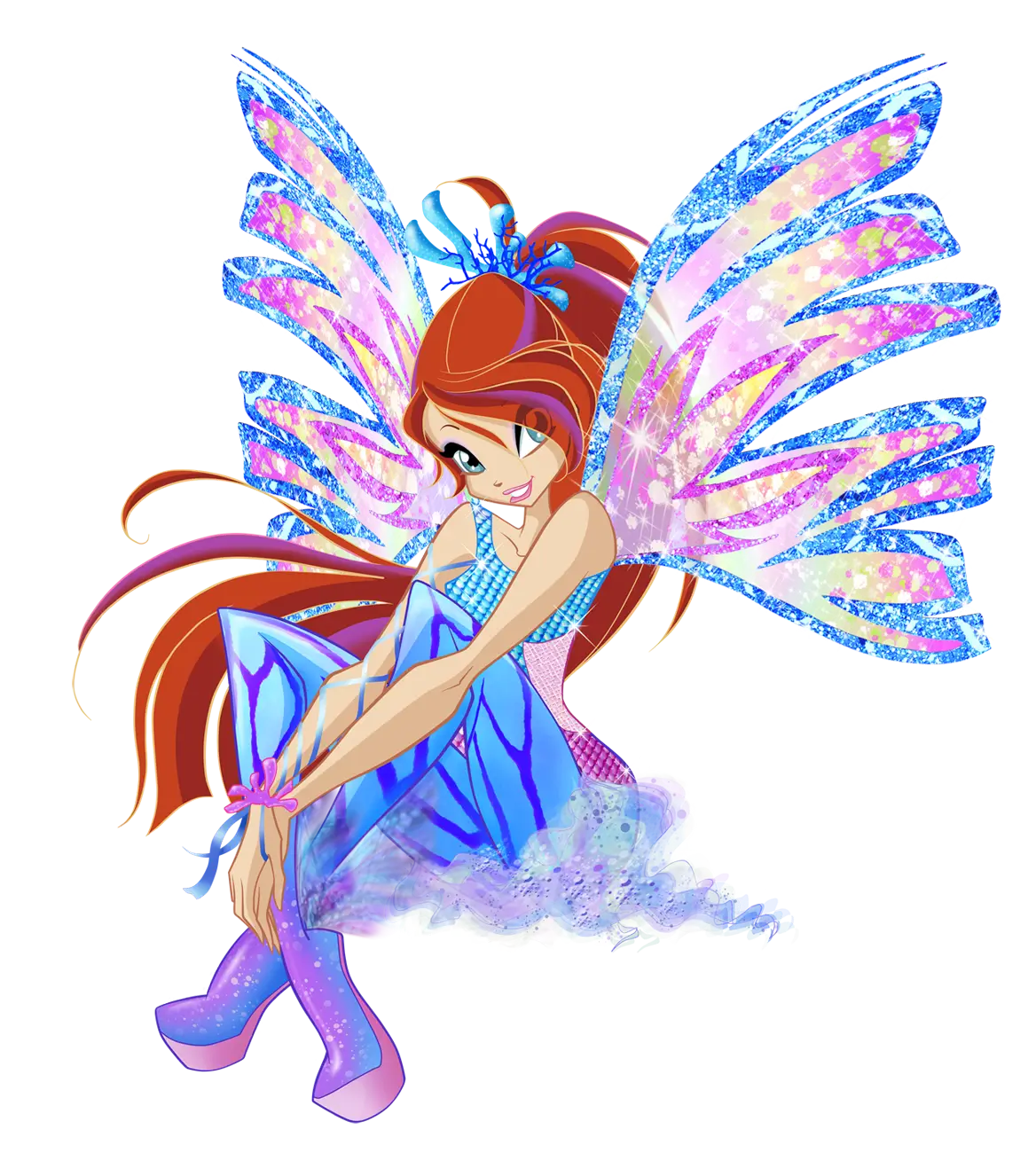 Fantasy Fairy Character with Sparkling Wings