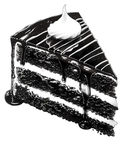 Delicious Slice of Chocolate Cake