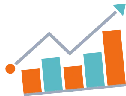 Rising Bar Graph Indicating Growth