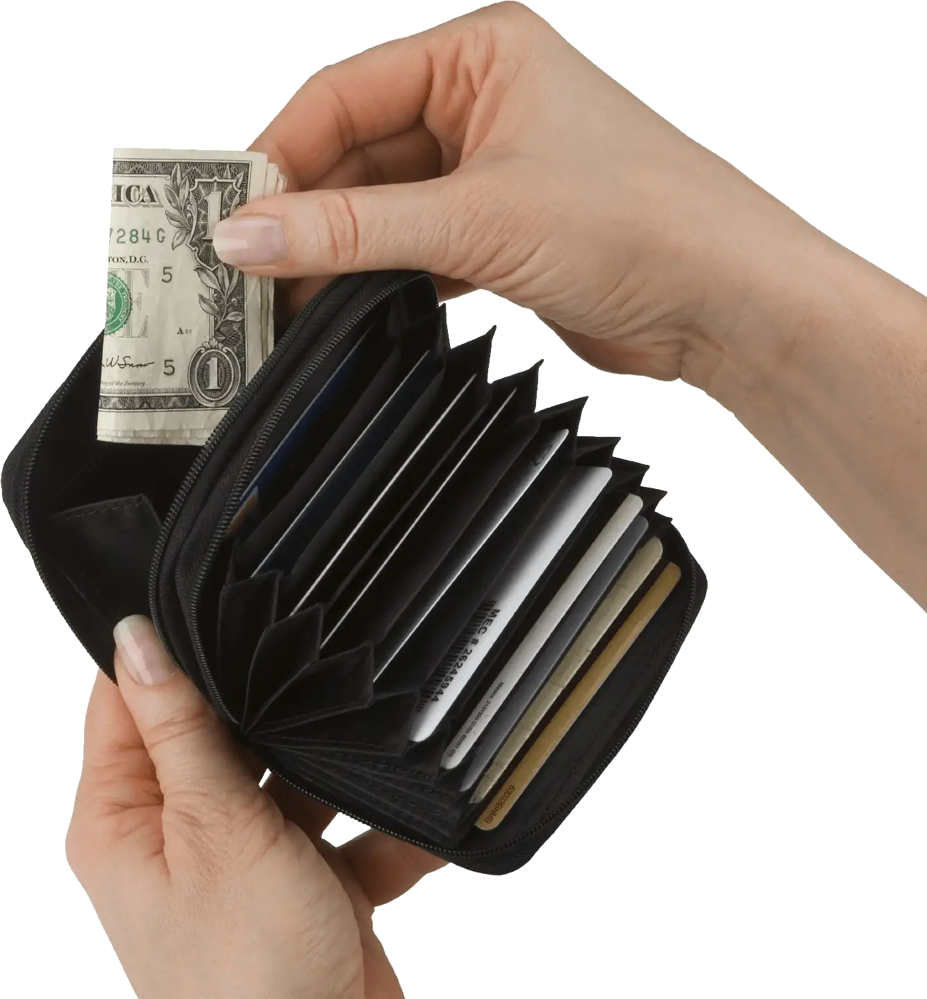 Wallet with Cash and Cards