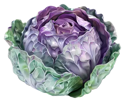 Purple and Green Cabbage