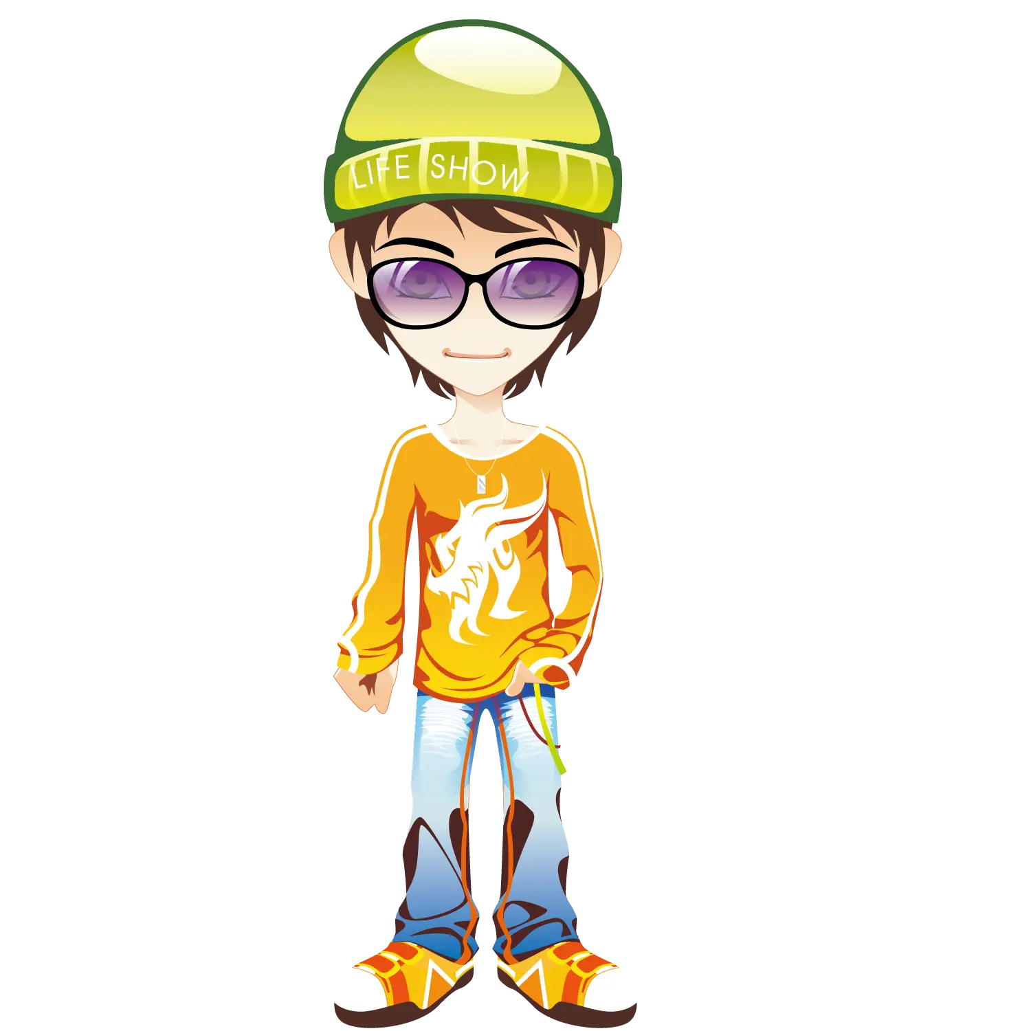 Cool Cartoon Boy