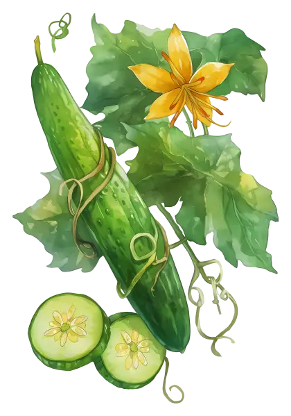Green Cucumber Vegetable