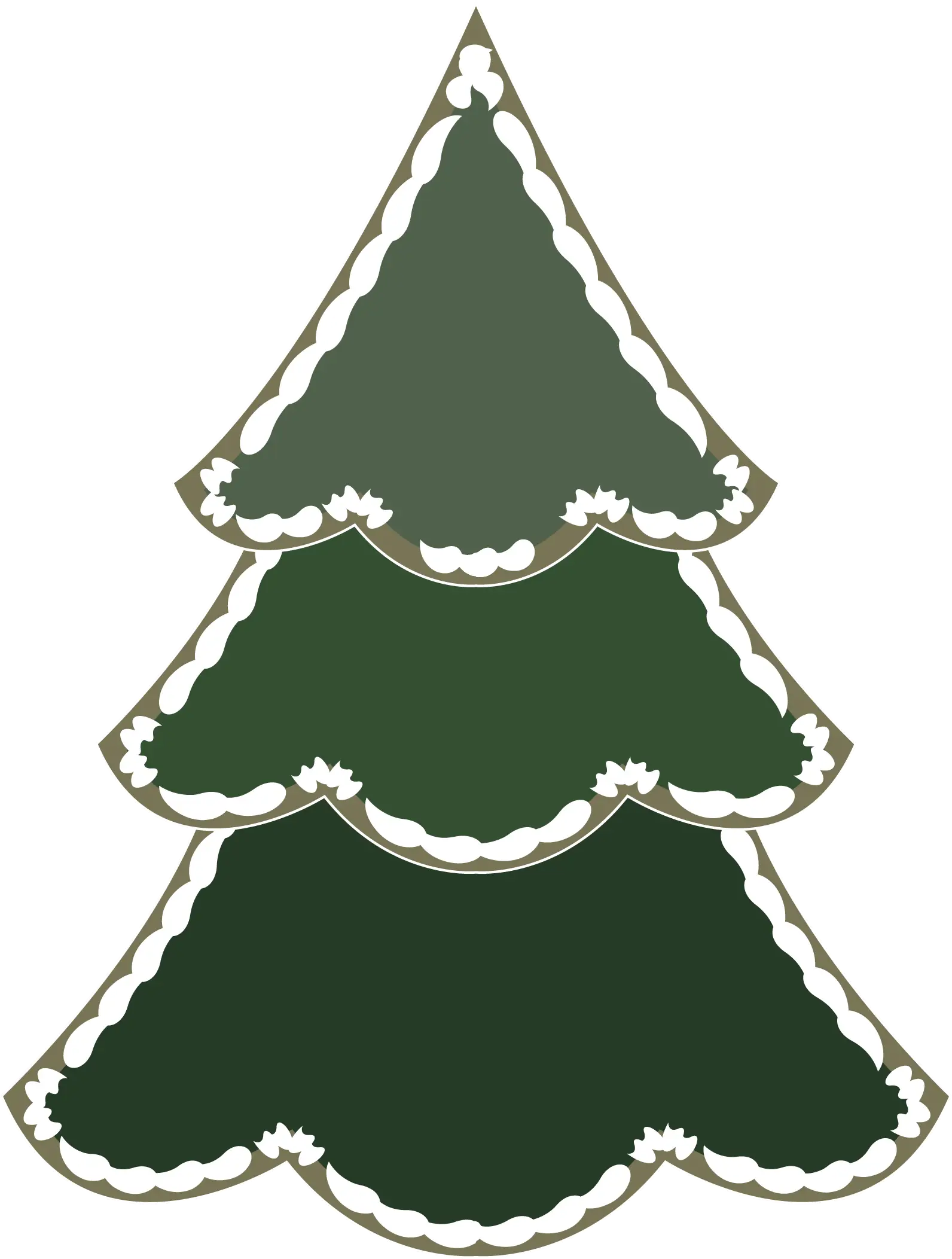 Green Christmas Tree Decoration