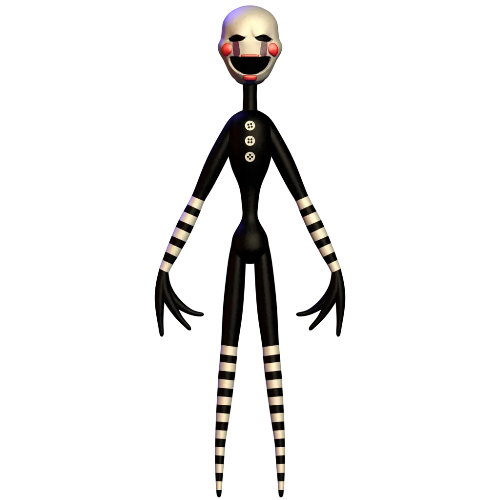 Slender Puppet Figure in Black