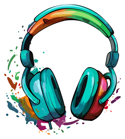Colorful Artistic Headphones