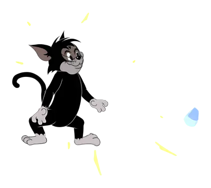 Black Cat Cartoon Character