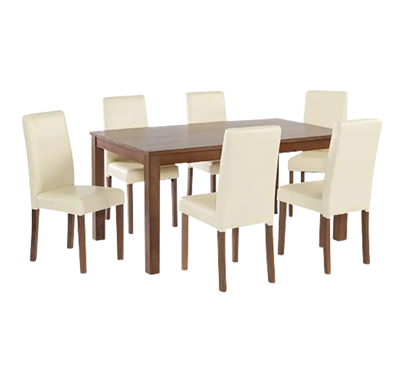 Modern Wooden Dining Table with Chairs