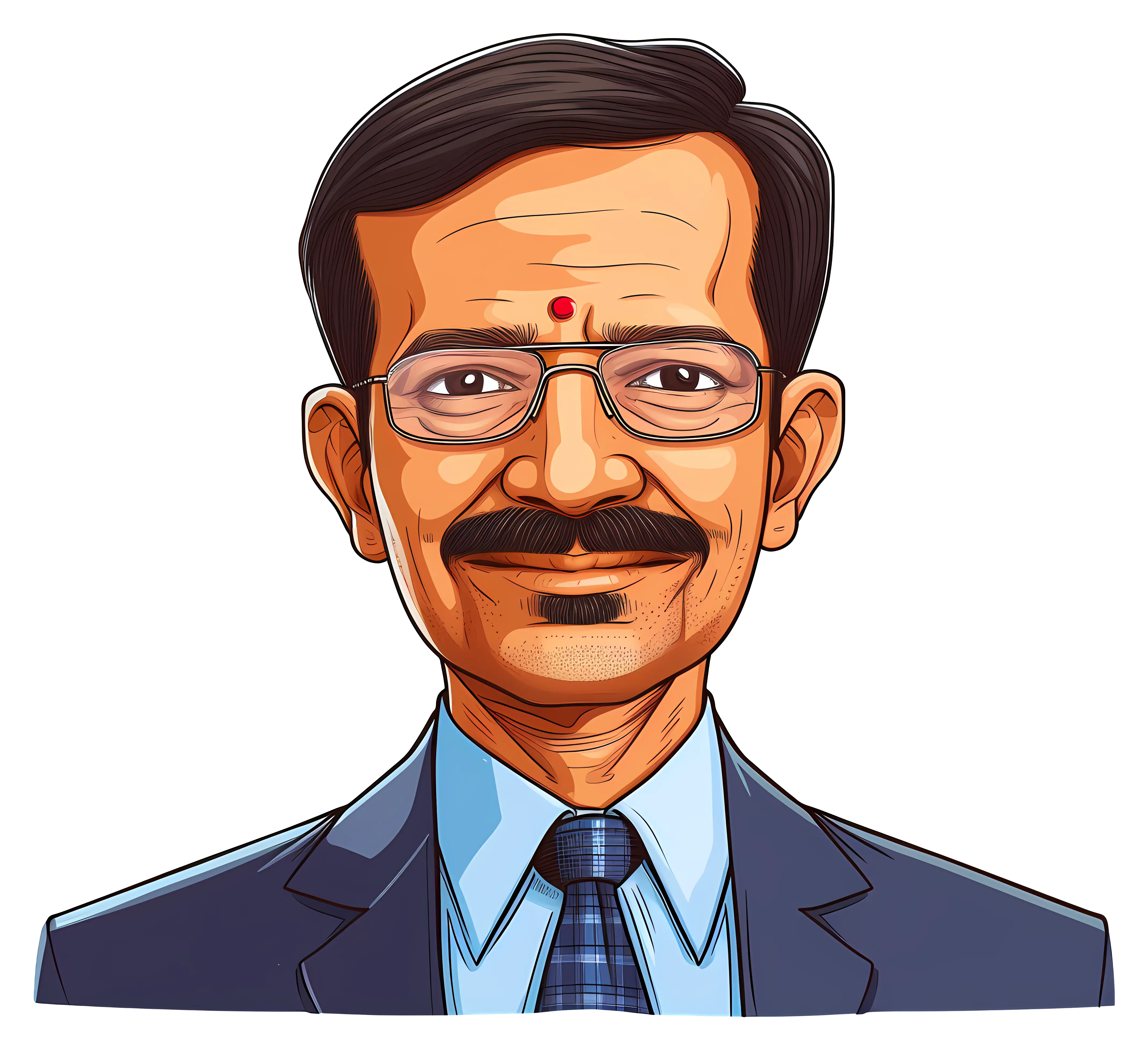 Man in Suit with Glasses