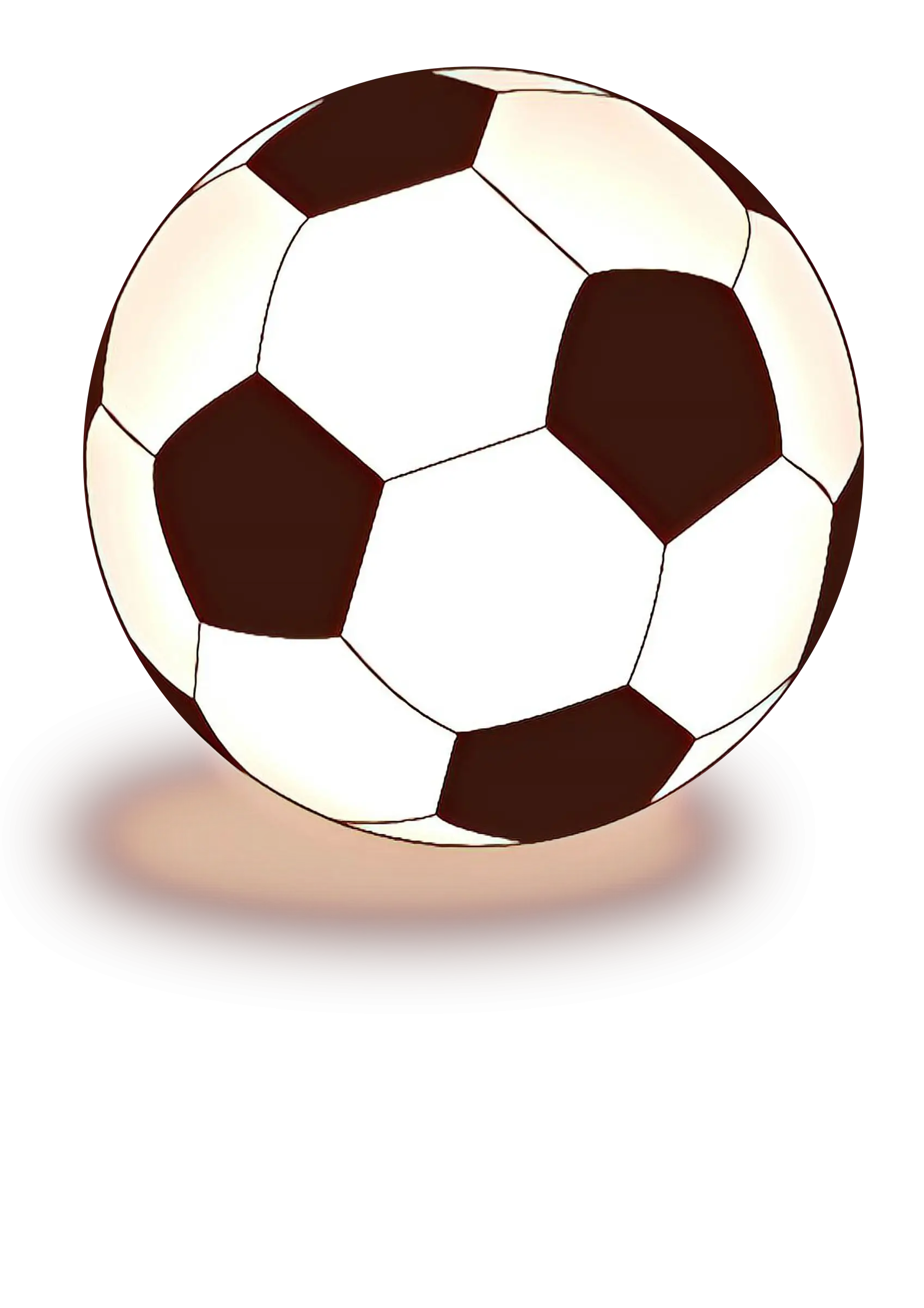 Classic Black and White Soccer Ball Design