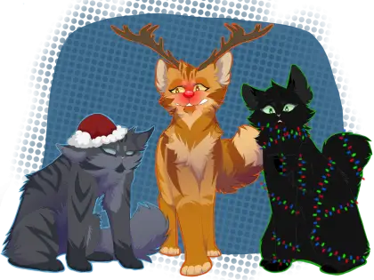 Three Cute Cartoon Cats