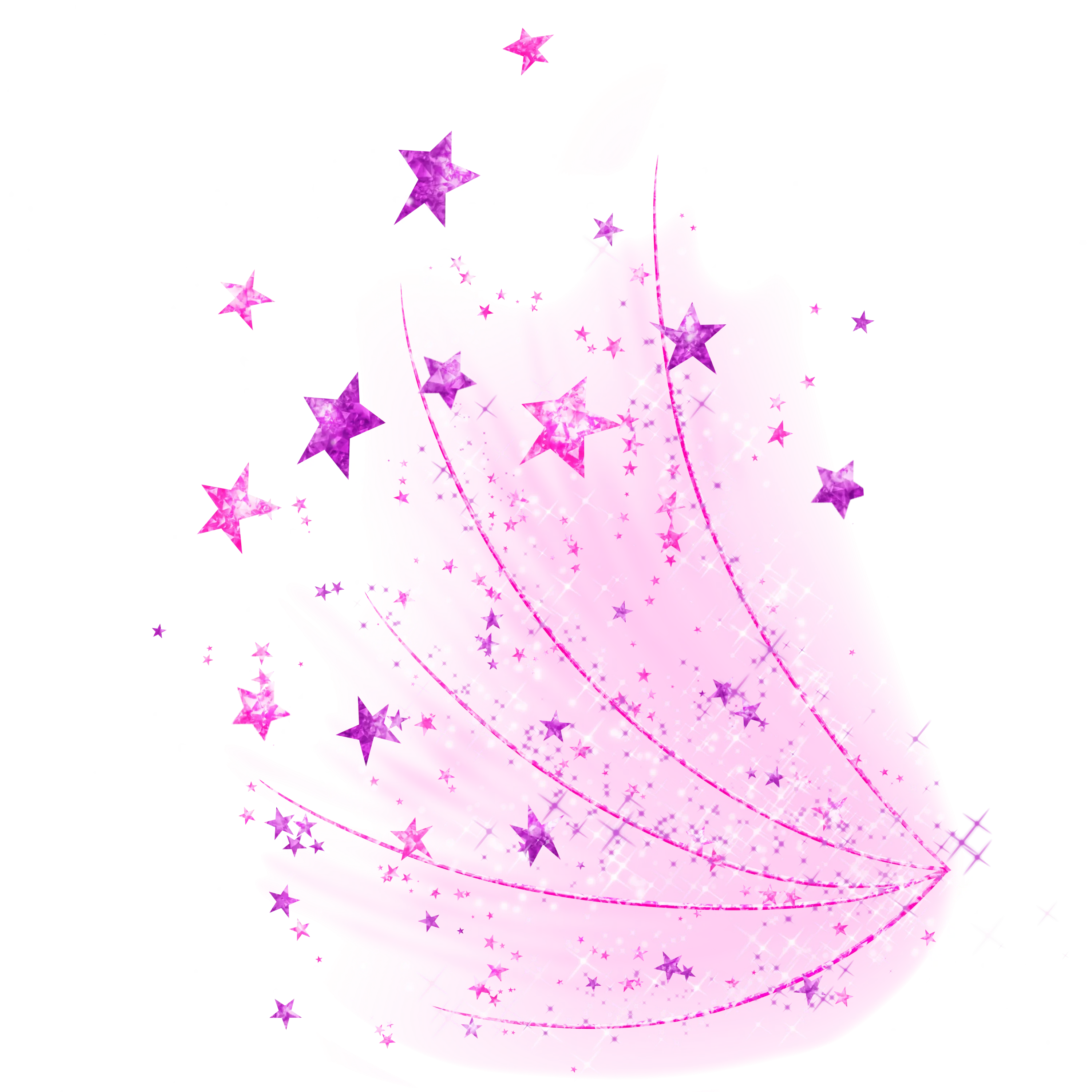Pink and Purple Starry Graphics