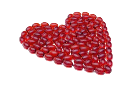 Heart Made of Red Candies