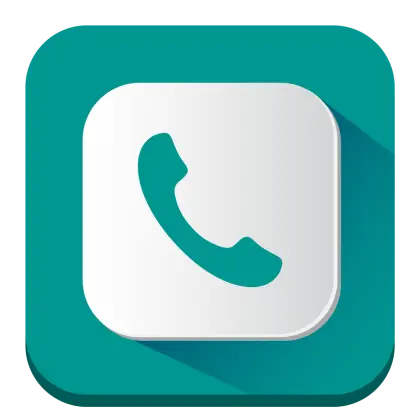 Phone Call Icon on Green Background