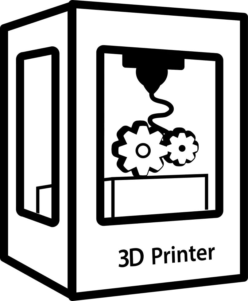 3D Printer Icon Illustration