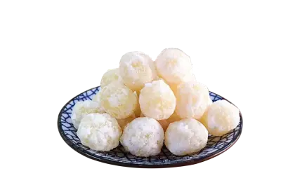 Plate of Snowball Desserts