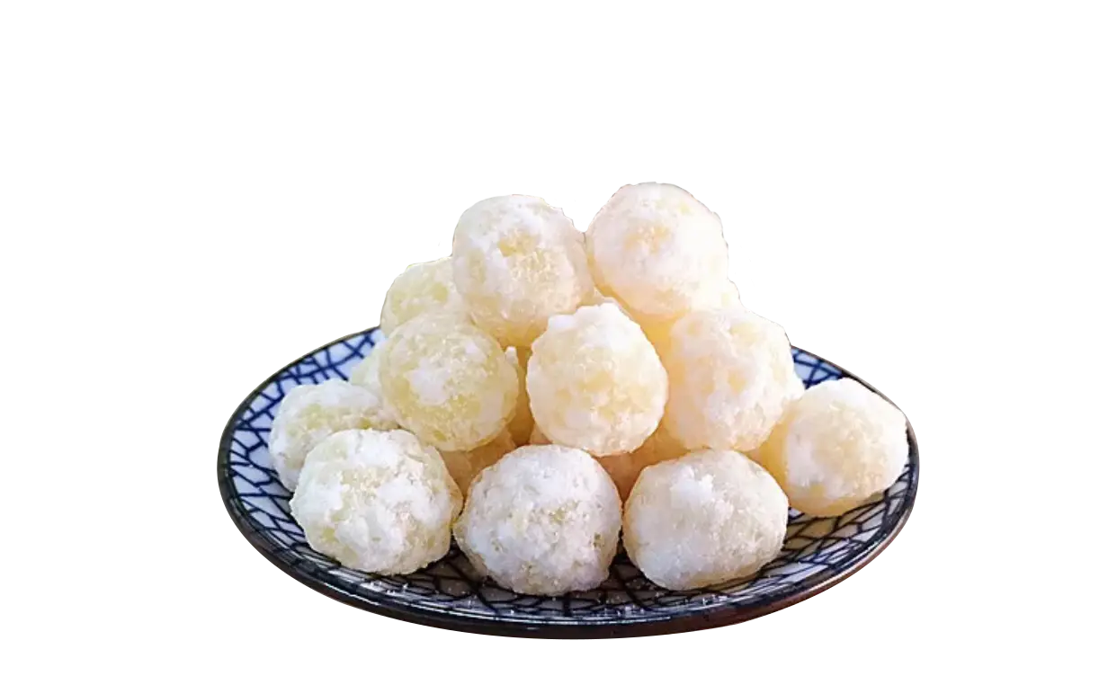 Plate of Snowball Desserts