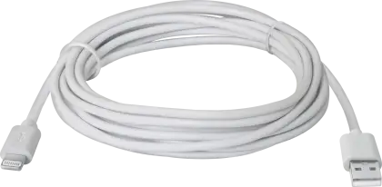 White USB Data and Charging Cable