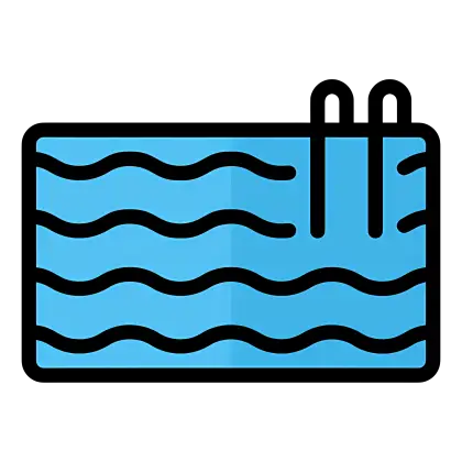 Rectangular Swimming Pool with Waves
