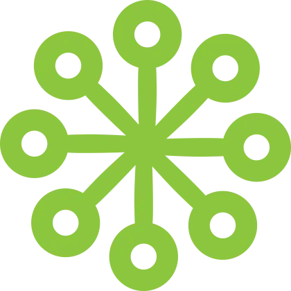 Green Network Connection Icon