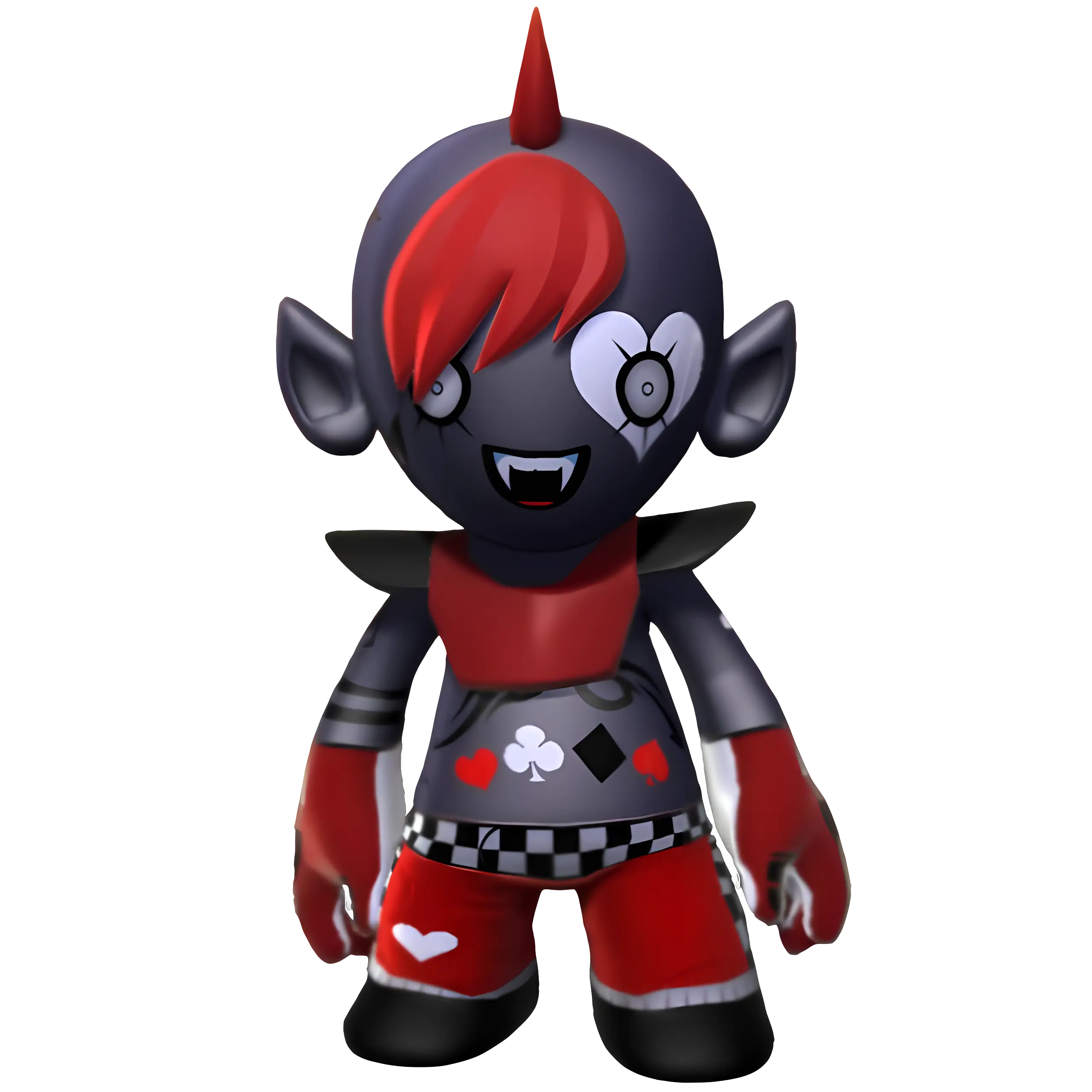 Gothic Cartoon Character with Style