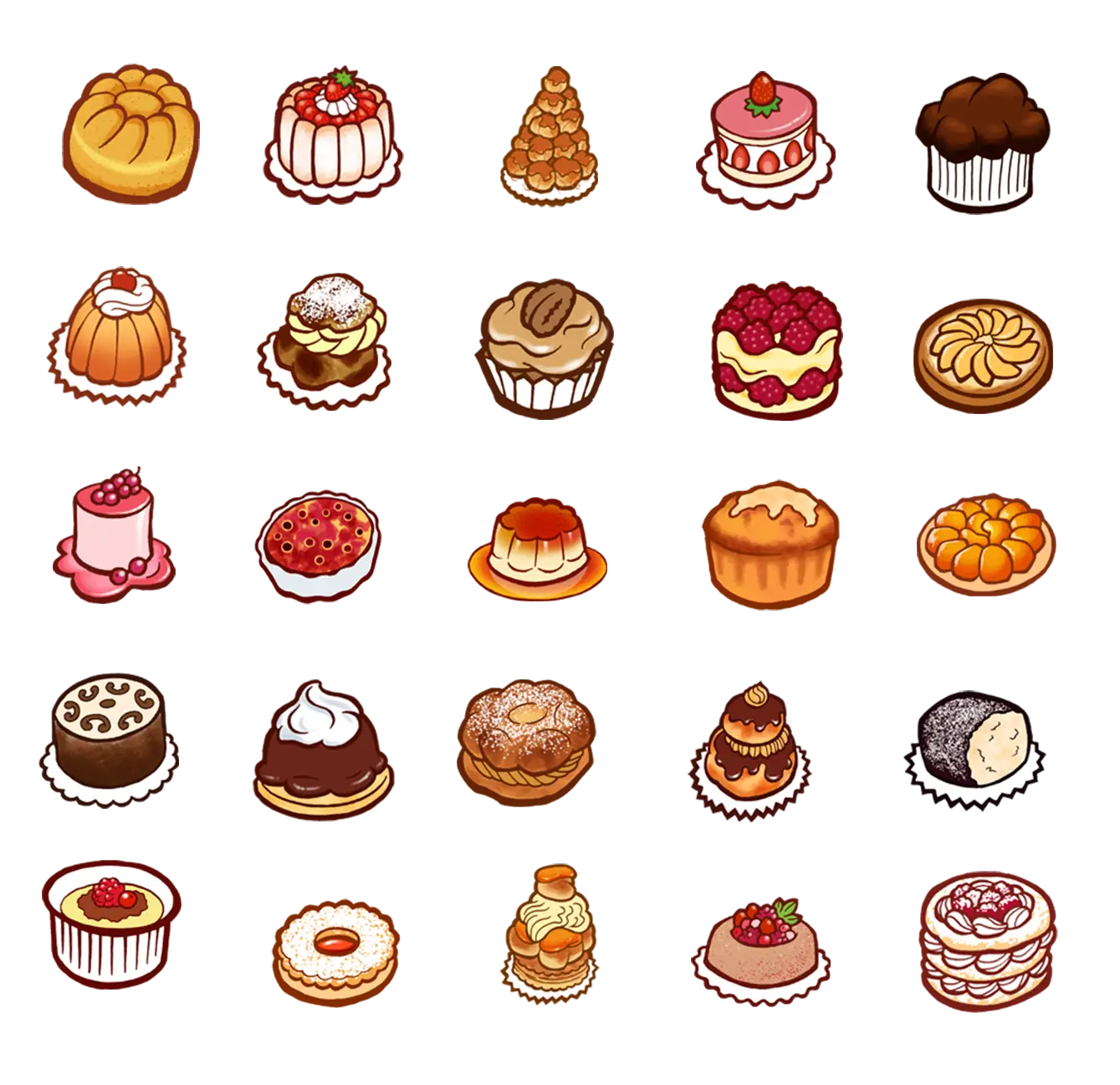Assorted Pastries Collection
