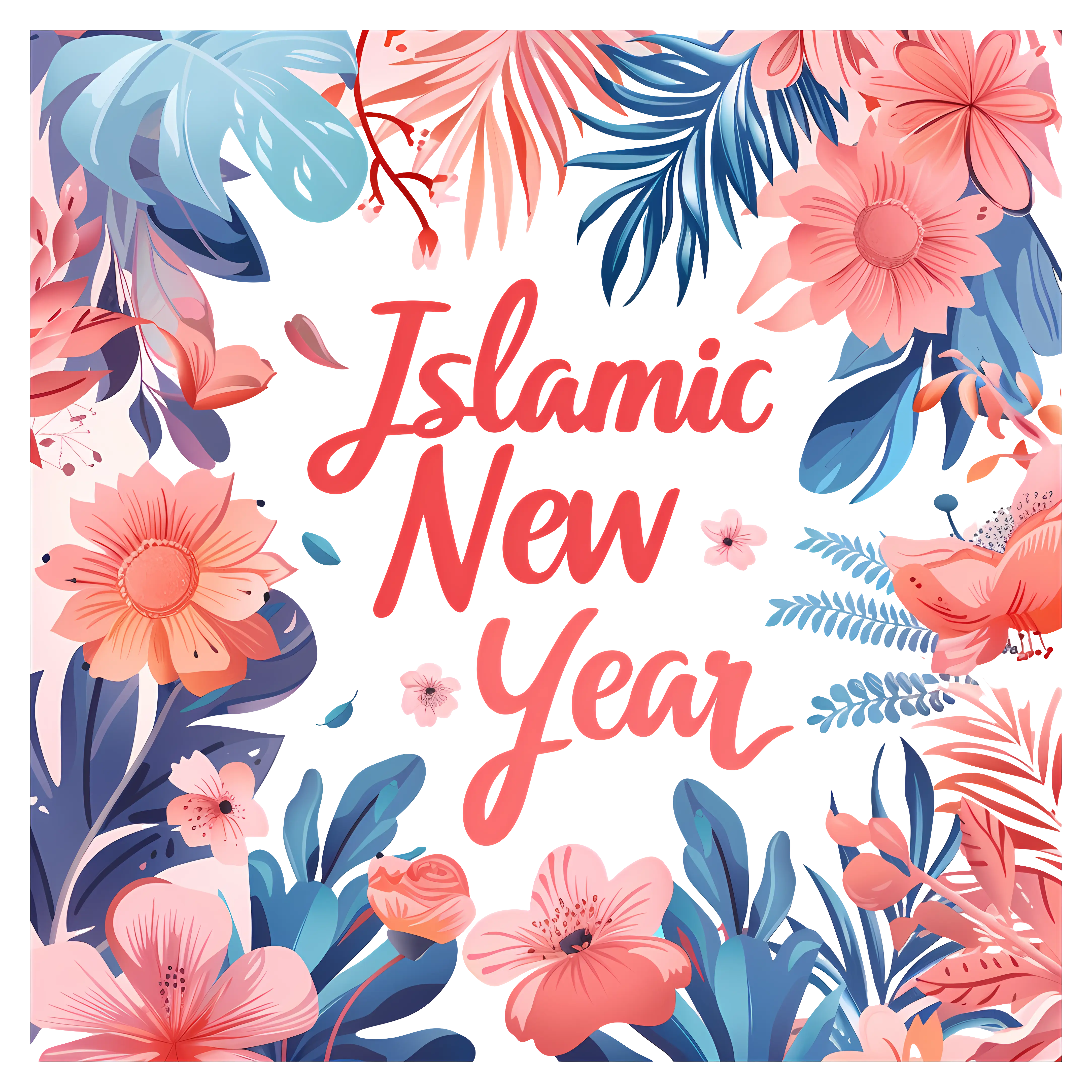 Floral Islamic New Year Celebration