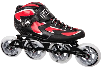 Speed Skating Rollerblade with Red Design